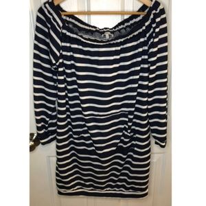 Sweatshirt Material, Off the Shoulder Dress